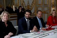 French President Macron meets with Olympics and Paralympics Council in Paris